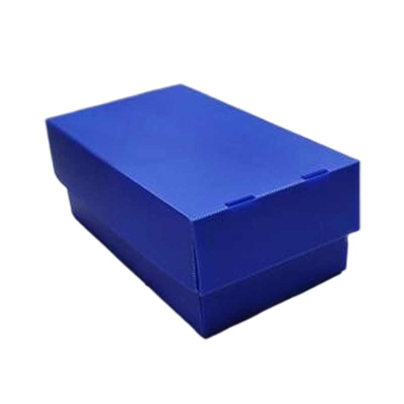 Caixa de tampa superior e inferior de plástico ondulado dobrável resistente à poeira