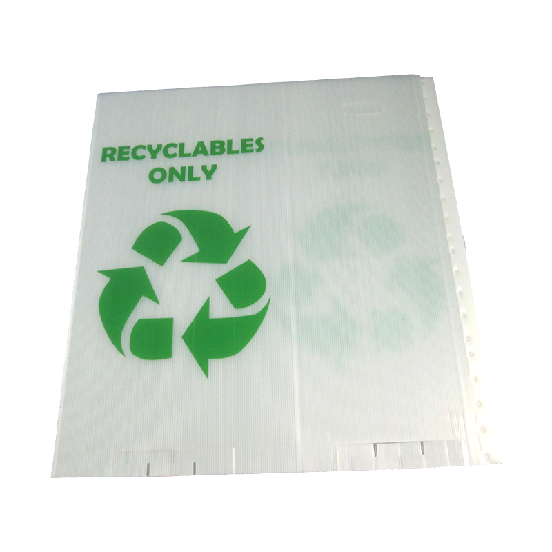 Lixeira de reciclagem de plástico ondulado PP dobrável