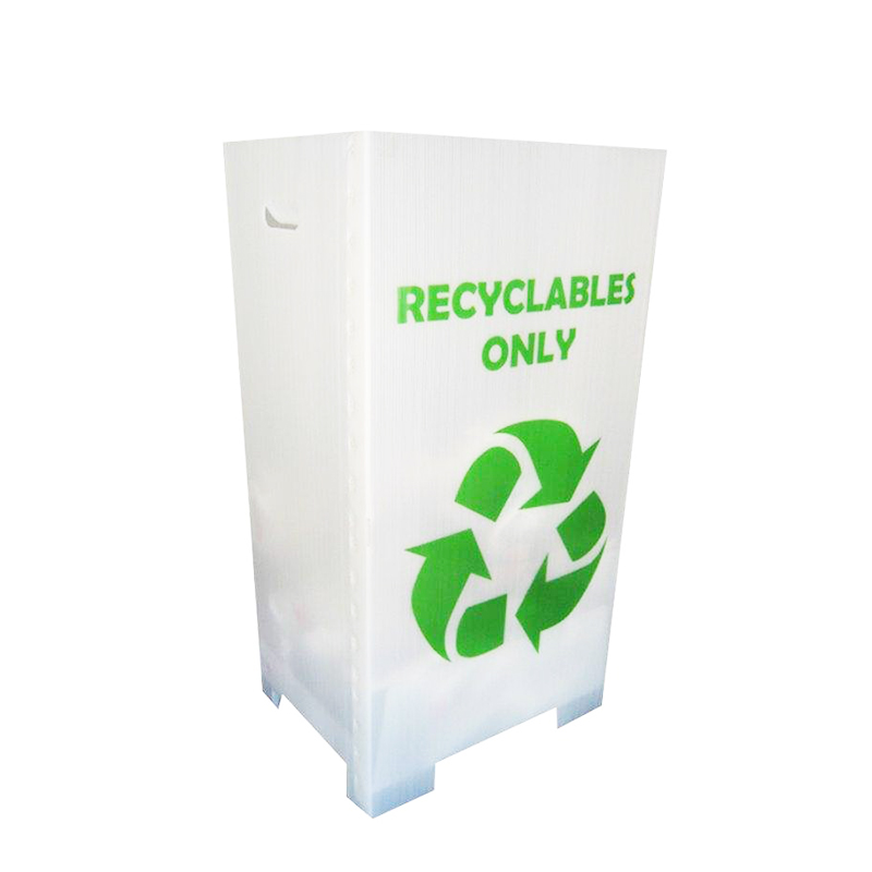 Lixeira de reciclagem de plástico ondulado PP dobrável