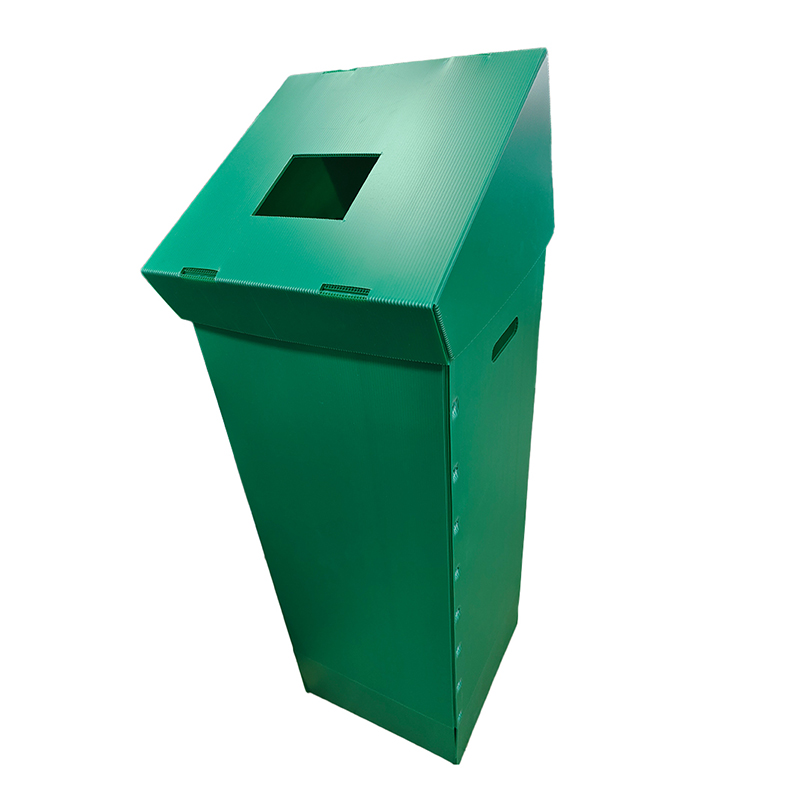 Lixeira de reciclagem de plástico ondulado PP dobrável