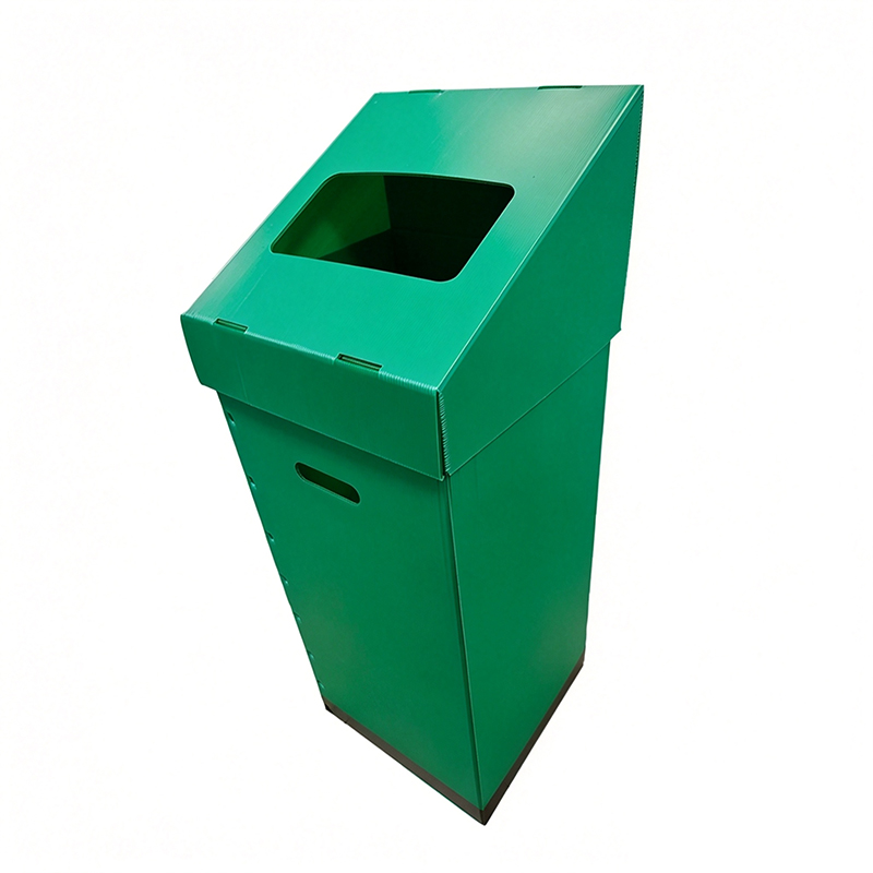 Lixeira de reciclagem de plástico ondulado PP dobrável